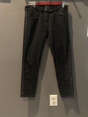 Scotch&soda black studded side slim boyfriend size 26  EUC